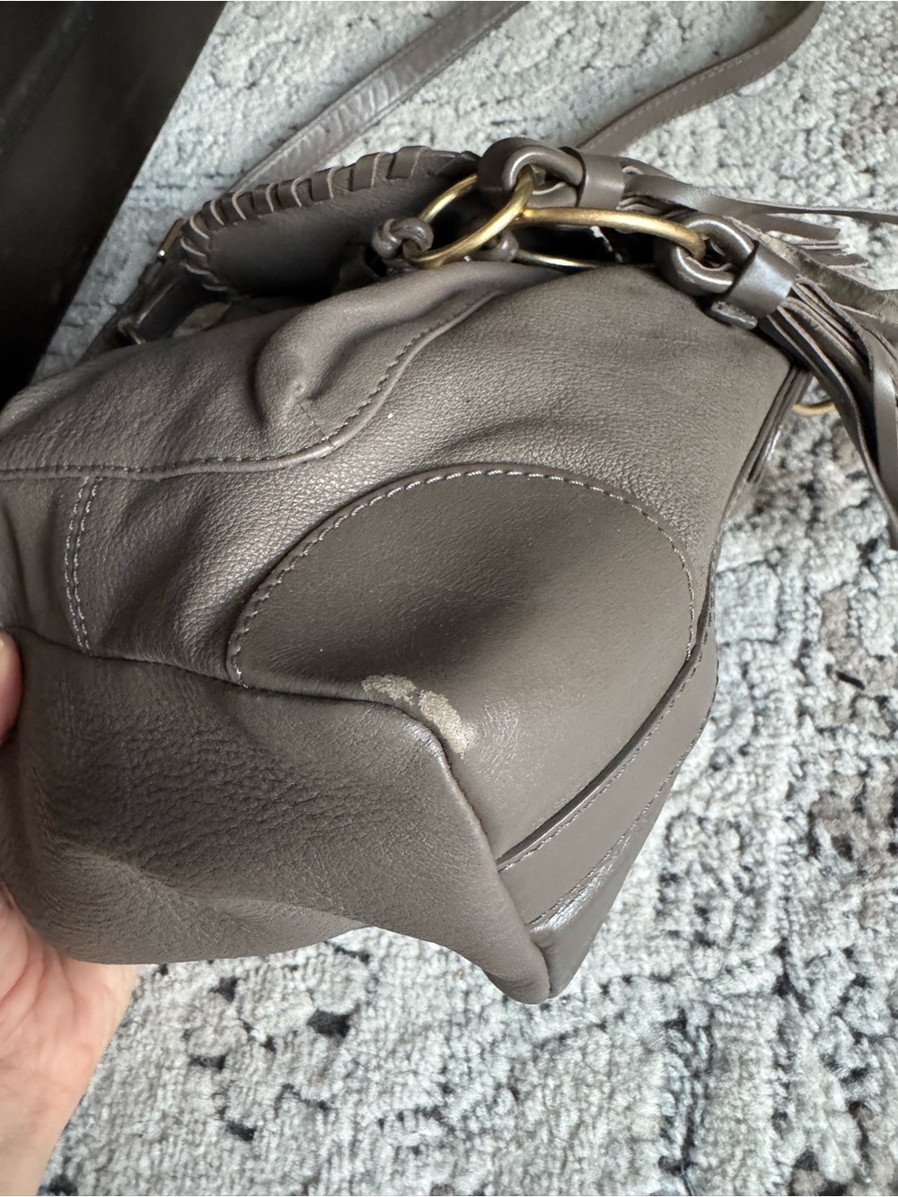 See By Chloé Gray Tassel Leather Crossbody - Picture 5 of 14